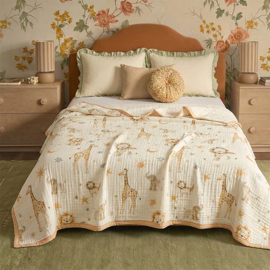 Ownkoti Animal Kingdom Cotton Muslin Blanket - image 0