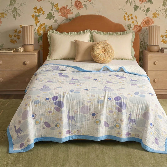 Ownkoti Pastel Bloom Cotton Gauze Blanket - image 0