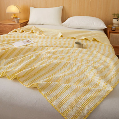 Ownkoti Textured Plaid Woven Bedspread with Scalloped Edge - image 13