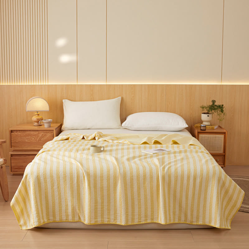 Ownkoti Textured Plaid Woven Bedspread with Scalloped Edge - image 14
