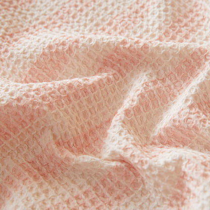 Ownkoti Textured Plaid Woven Bedspread with Scalloped Edge - image 21