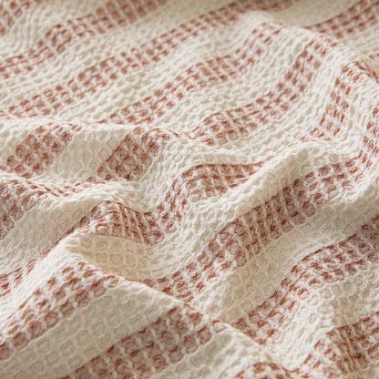 Ownkoti Textured Plaid Woven Bedspread with Scalloped Edge - image 27