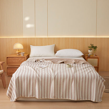 Ownkoti Textured Plaid Woven Bedspread with Scalloped Edge - image 26