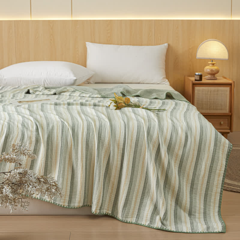 Ownkoti Soft Stripe Reversible Cotton Bedspread - image 6