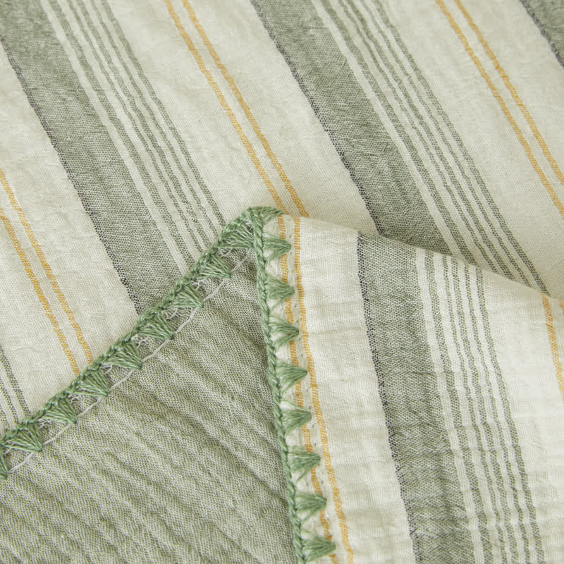 Ownkoti Soft Stripe Reversible Cotton Bedspread - image 9