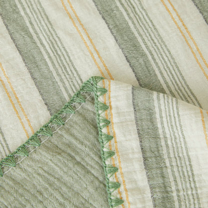 Ownkoti Soft Stripe Reversible Cotton Bedspread - image 9