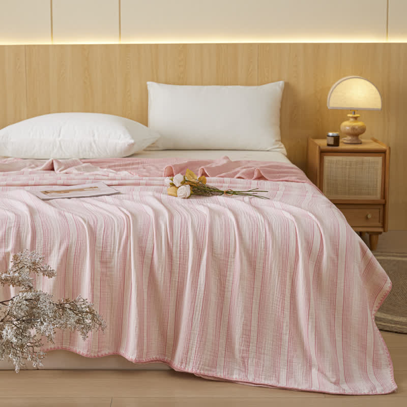 Ownkoti Soft Stripe Reversible Cotton Bedspread - image 11