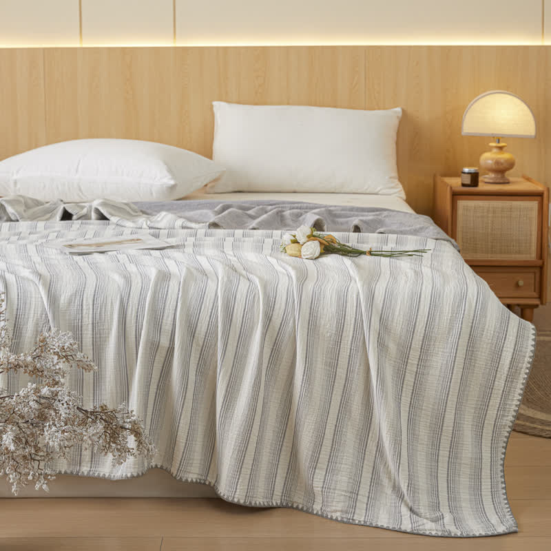 Ownkoti Soft Stripe Reversible Cotton Bedspread - image 16