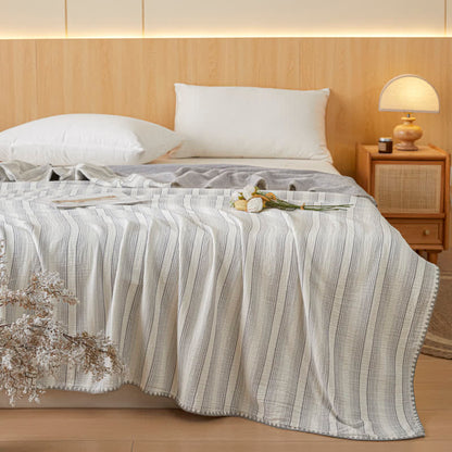 Ownkoti Soft Stripe Reversible Cotton Bedspread - image 16