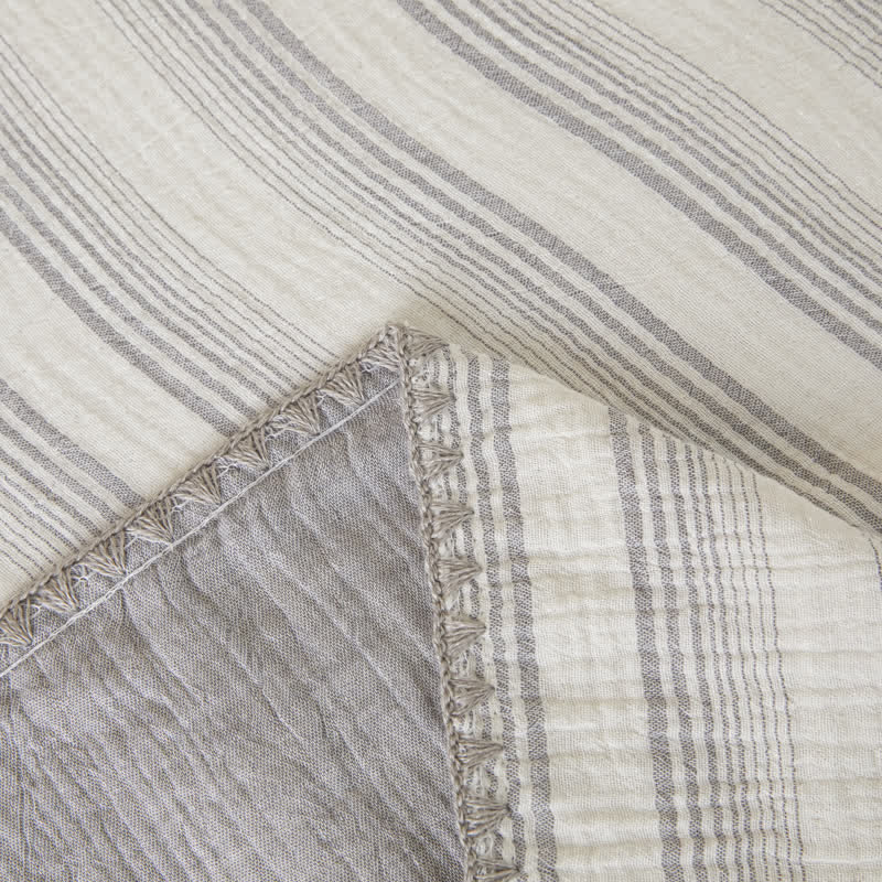 Ownkoti Soft Stripe Reversible Cotton Bedspread - image 19