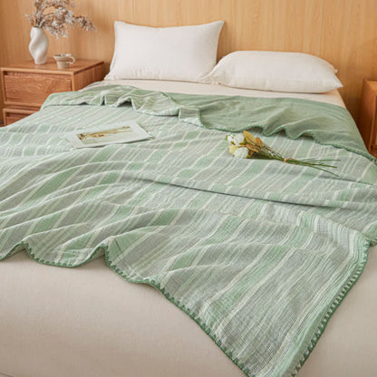 Ownkoti Soft Stripe Reversible Cotton Bedspread - image 22