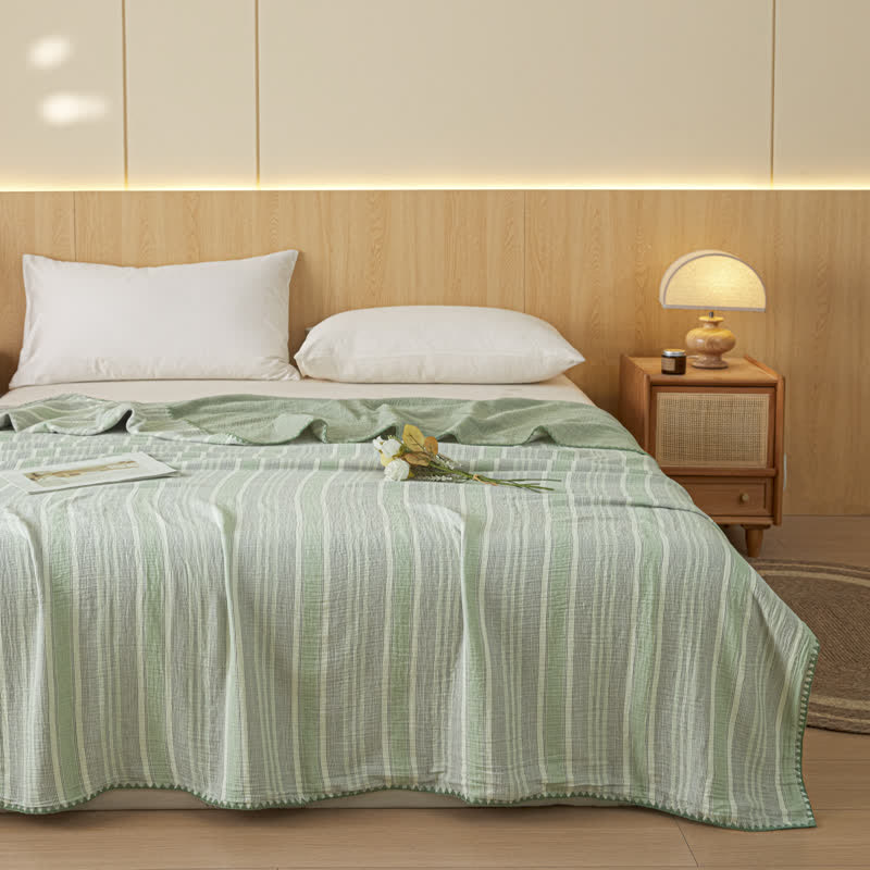 Ownkoti Soft Stripe Reversible Cotton Bedspread - image 21