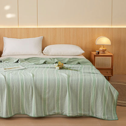 Ownkoti Soft Stripe Reversible Cotton Bedspread - image 21
