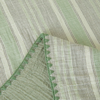 Ownkoti Soft Stripe Reversible Cotton Bedspread - image 24