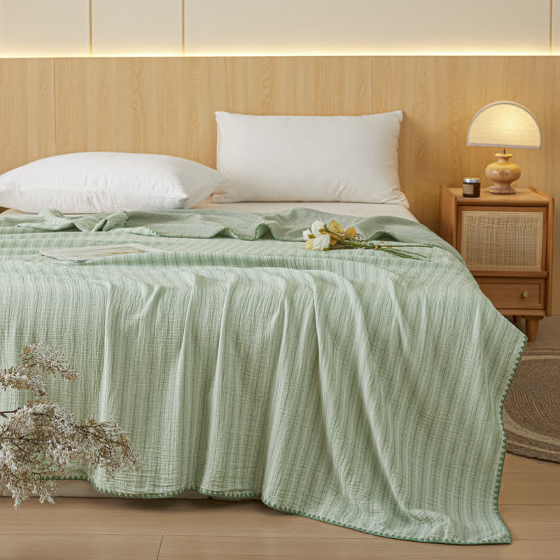 Ownkoti Soft Stripe Reversible Cotton Bedspread - image 26