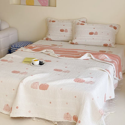 Ownkoti Cream Pumpkin Quilted Lyocell Summer Quilt - image 3