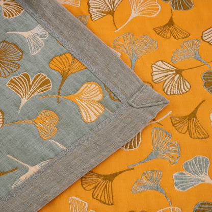 Ownkoti Golden Ginkgo Reversible Cotton Blanket - image 5