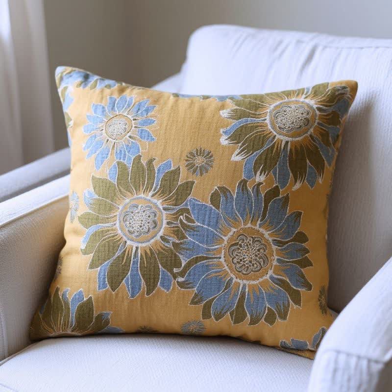 Ownkoti Sunflower Garden Floral Throw Pillow - image 3