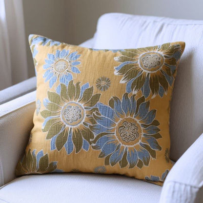 Ownkoti Sunflower Garden Floral Throw Pillow - image 3