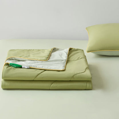 Ownkoti Double-Sided Cooling Lightweight Summer Comforter - Green - 79" × 91"  - image 6