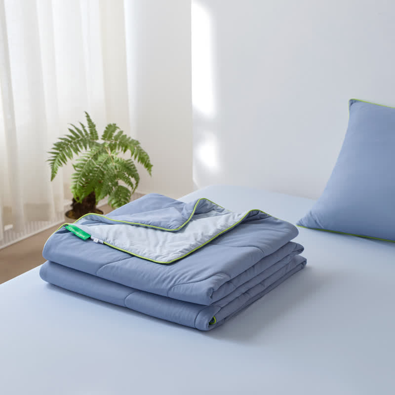 Ownkoti Double-Sided Cooling Lightweight Summer Comforter - Dusty Blue - 79" × 91"  - image 12