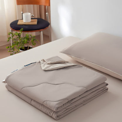 Ownkoti Double-Sided Cooling Lightweight Summer Comforter - Latte Beige - 79" × 91"  - image 25