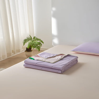 Ownkoti Double-Sided Cooling Lightweight Summer Comforter - Purple - 79" × 91"  - image 30