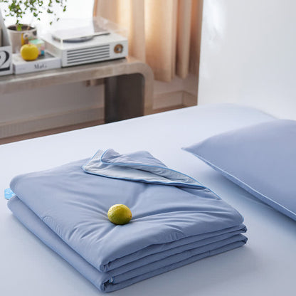 Ownkoti Nordic Cooling Lightweight Summer Comforter - Dusty Blue - 79" × 91" - image 6