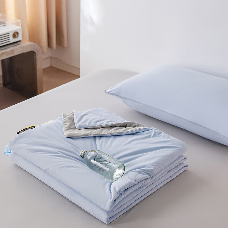 Ownkoti Nordic Cooling Lightweight Summer Comforter - Bright Blue - 79" × 91" - image 12