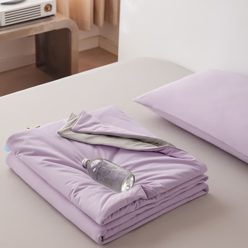 Ownkoti Nordic Cooling Lightweight Summer Comforter - Soft Purple - 79" × 91" - image 30