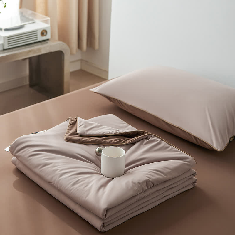 Ownkoti Nordic Cooling Lightweight Summer Comforter - Coffee Beige - 79" × 91" - image 36