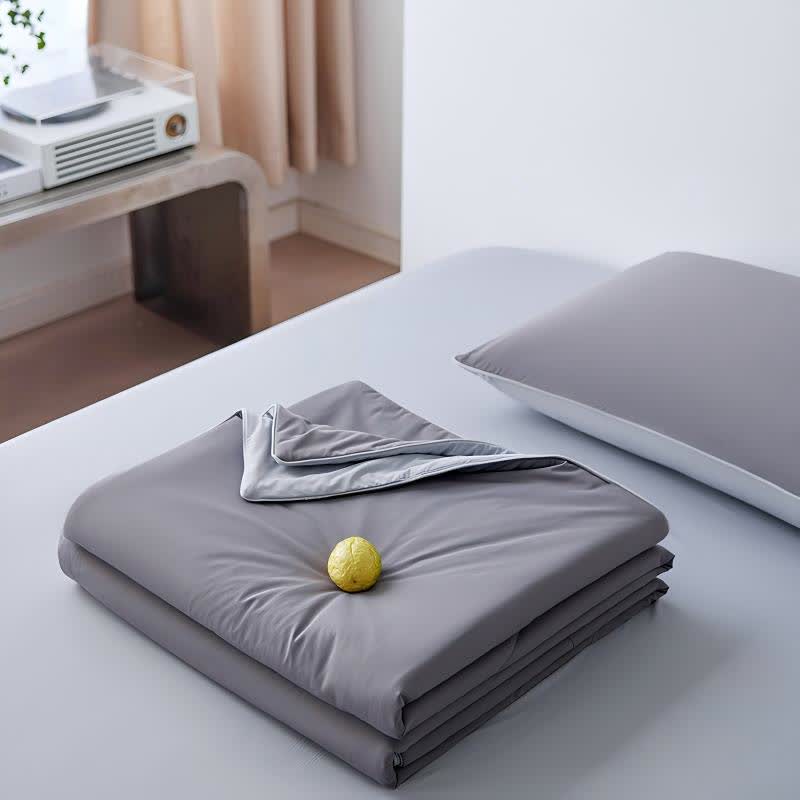 Ownkoti Nordic Cooling Lightweight Summer Comforter - Grey - 79" × 91" - image 24