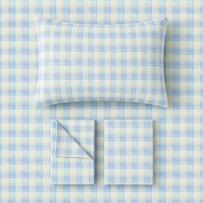 Ownkoti Pastel Plaid Twin XL Dorm Bedding Set - image 1