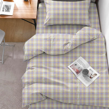 Ownkoti Pastel Plaid Twin XL Dorm Bedding Set - Twin XL - Purple Plaid - 5-Piece Complete Set - image 5