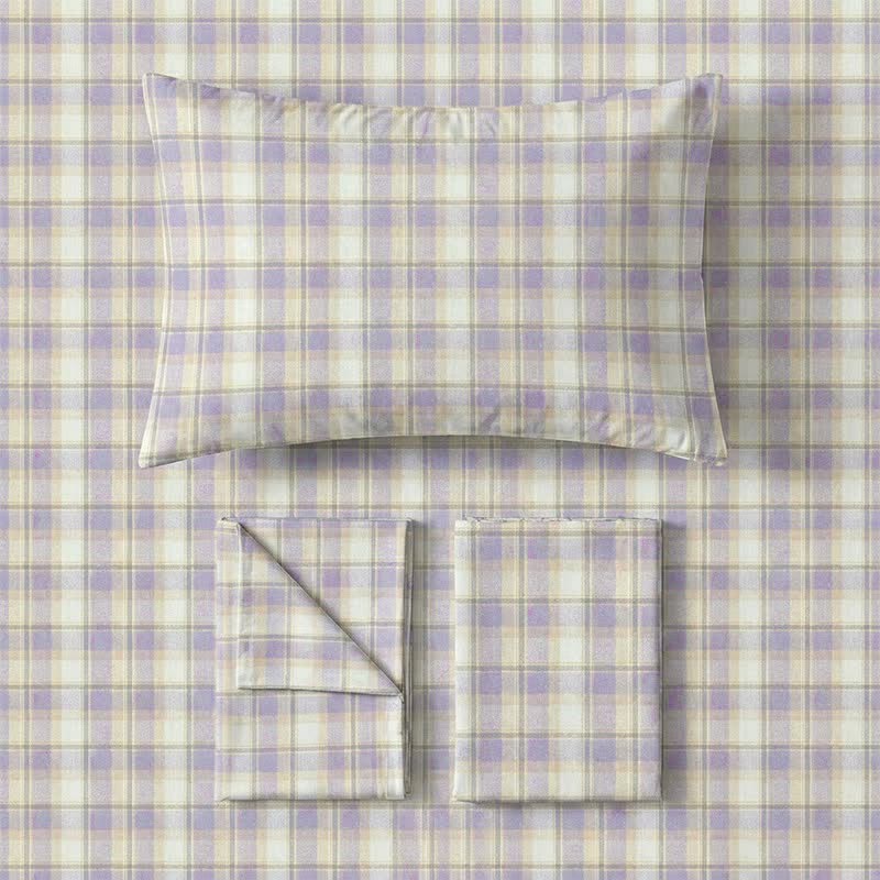 Ownkoti Pastel Plaid Twin XL Dorm Bedding Set - image 8