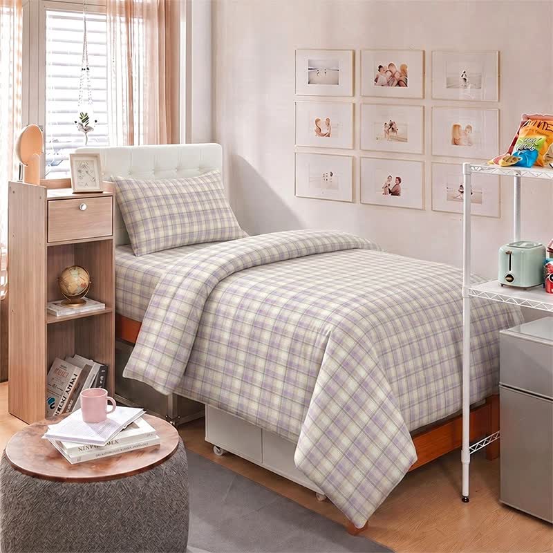 Ownkoti Pastel Plaid Twin XL Dorm Bedding Set - image 7