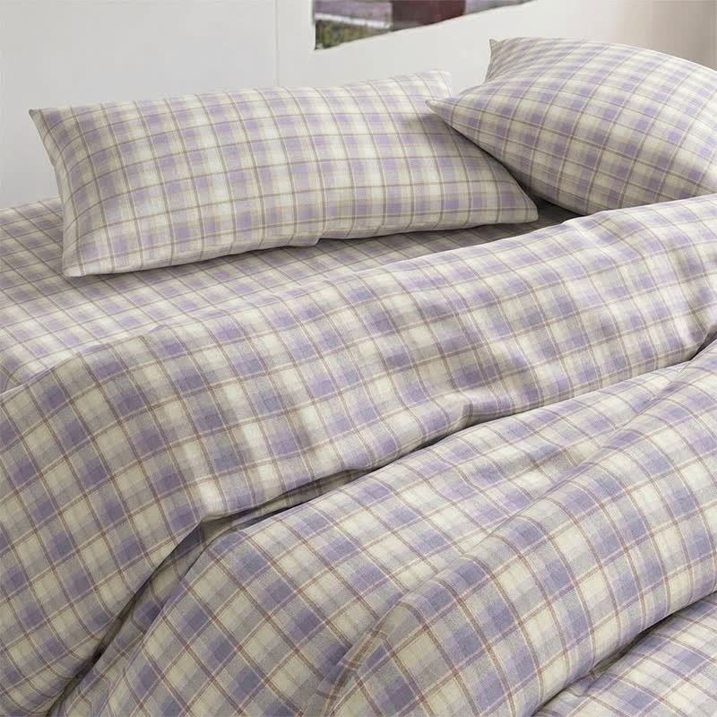 Ownkoti Pastel Plaid Twin XL Dorm Bedding Set - image 9