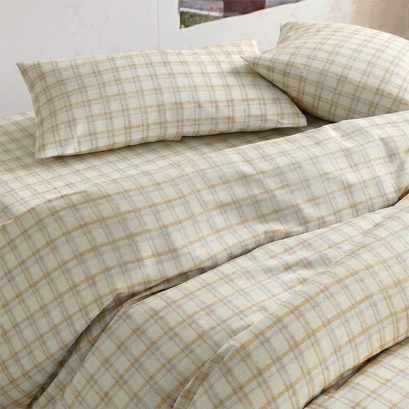 Ownkoti Thick Thin Plaid Dorm Bedding Set - image 3