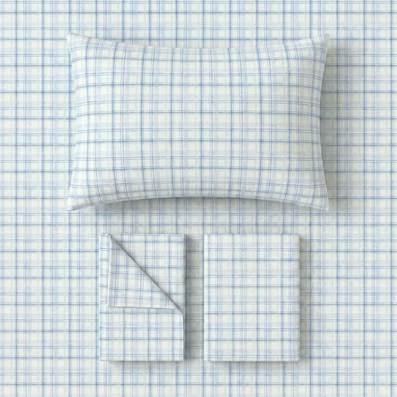 Ownkoti Thick Thin Plaid Dorm Bedding Set - image 10
