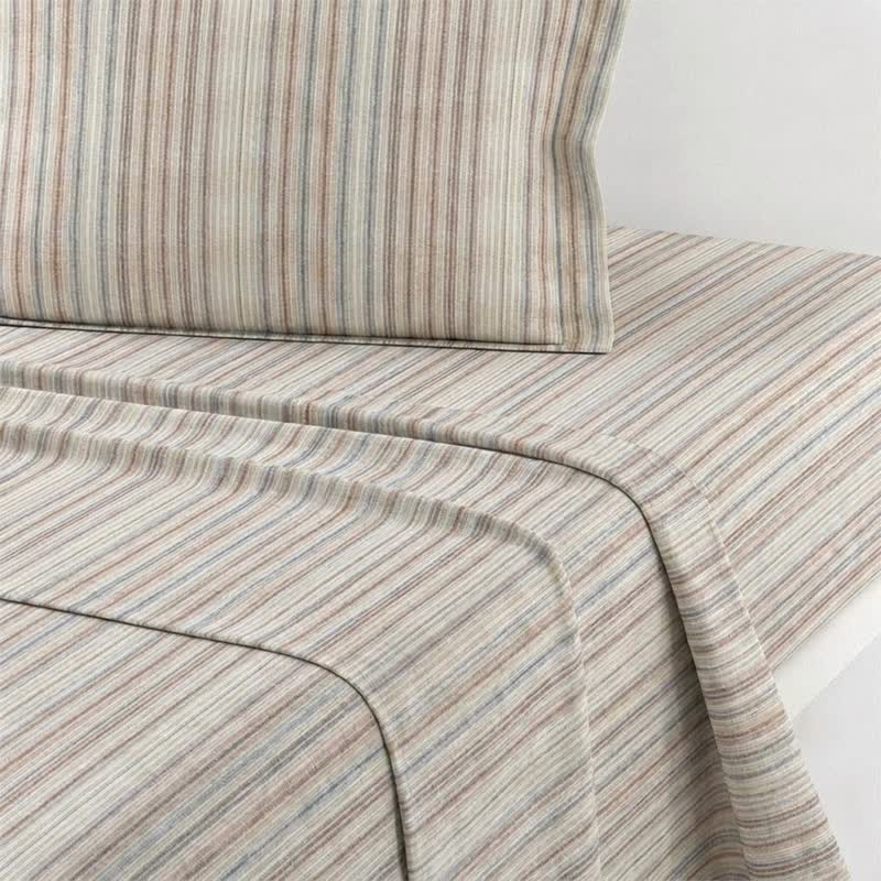 Ownkoti Minimalist Fine Stripe Neutral College Bedding Set - image 5