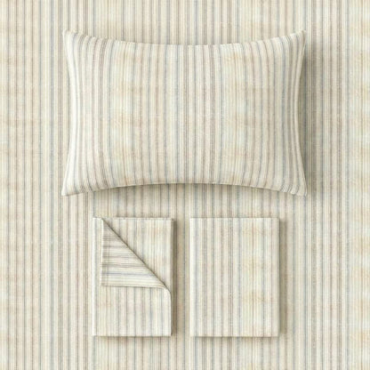 Ownkoti Minimalist Fine Stripe Neutral College Bedding Set - image 7