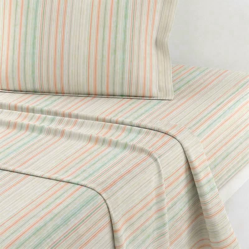 Ownkoti Pastel Pinstripe Minimalist Dorm Bedding Set - image 5