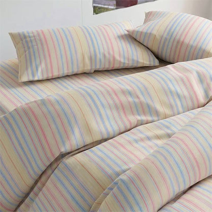 Ownkoti Pastel Pinstripe Minimalist Dorm Bedding Set - image 10
