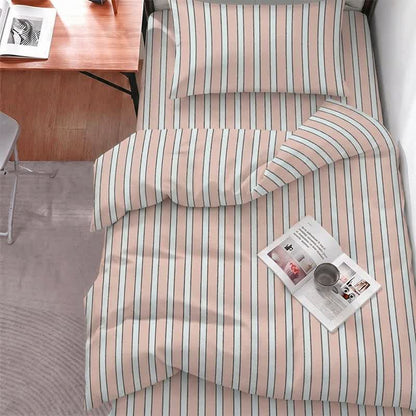 Ownkoti Modern Two-Tone Stripe Bedding Set - Twin XL - Pink Stripe - 5-Piece Complete Set - image 6