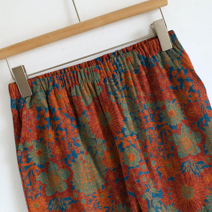 Ownkoti Vintage Floral Tie Strap Loungewear Set - image 5