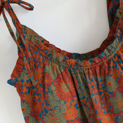 Ownkoti Vintage Floral Tie Strap Loungewear Set - image 4