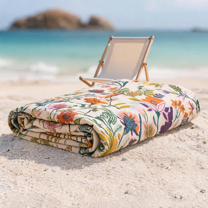 Ownkoti Floral 4-Layer Muslin Cotton Beach & Bath Towel - image 8