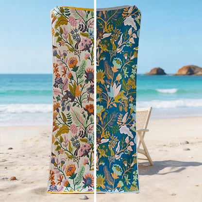 Ownkoti Floral 4-Layer Muslin Cotton Beach & Bath Towel - image 7