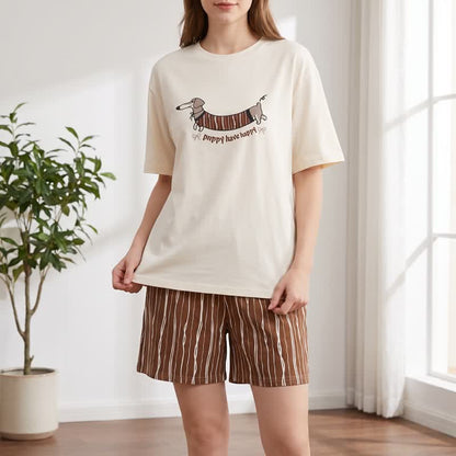 Ownkoti Walking Dachshund Cotton Lounge Set - image 1