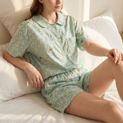 Ownkoti All-Over Dog Print Double Gauze Loungewear Set - image 2